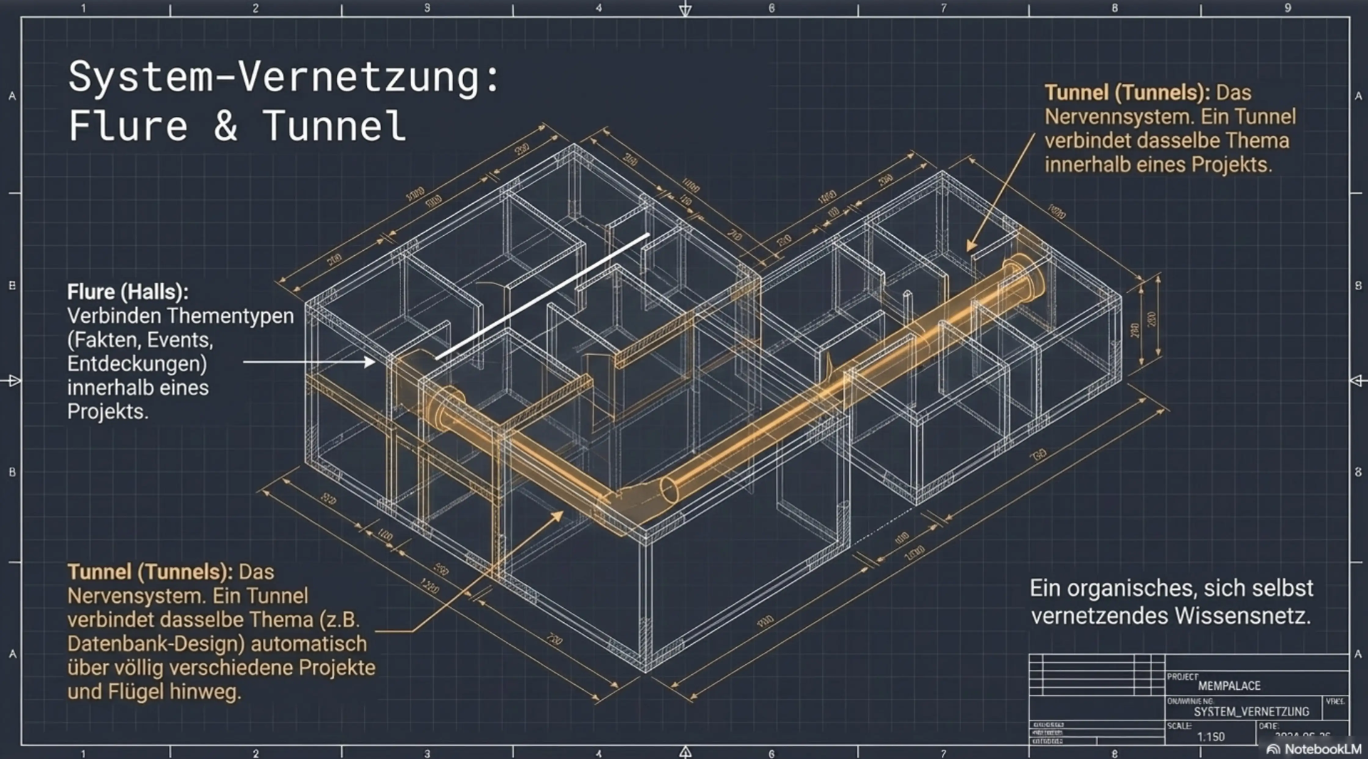 MemPalace System-Vernetzung: Flure und Tunnel zwischen Projekten